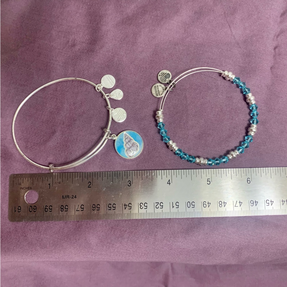 Alex and Ani Blue/Silver Nautical Bracelet Pair 🐚 - Picture 6 of 6